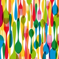 Cutlery contemporary background