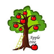 vector apple tree