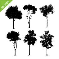 Tree silhouettes vector N9
