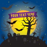 Scary Halloween concept background
