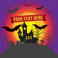 Scary Halloween concept background N3