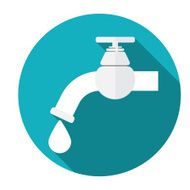 Water tap vector icon