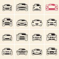 car icons outline N2