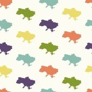 Seamless pattern territory of Ukraine N2
