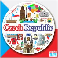 Czech Republic round background N2