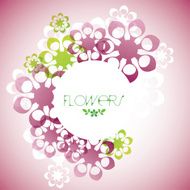 Stylized flowers and copy space N2