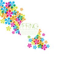 Floral background and copy space