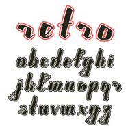 Hand drawn calligraphic font