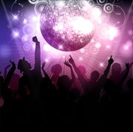 Party crowd background