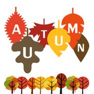 Autumn is coming illustration concept