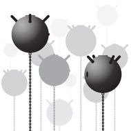 lot of sea mines in the
