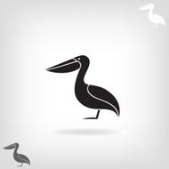 Stylized silhouette of a Pelican N4