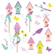 Birdhouse vector illustration