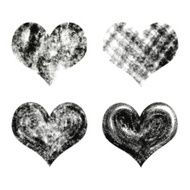 Hand-drawn sketch hearts for Valentines Day design N10