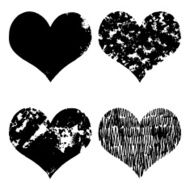 Hand-drawn sketch hearts for Valentines Day design N11