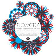 Stylized flowers and copy space N4