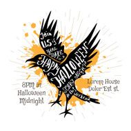 Halloween retro hand lettering poster N4