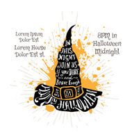 Halloween retro hand lettering poster N8