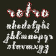 Hand drawn calligraphic font N2