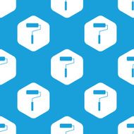 Paint roller hexagon pattern N2