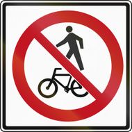 No Pedestrians Or Bicycles In Canada