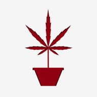 Marijuana silhouette N2