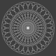 hand drawn ornamental ethnic round handmade abstract artwork pattern background N2