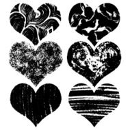 Hand-drawn sketch hearts for Valentines Day design N15