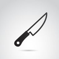 Knife icon isolated on white background