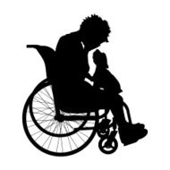 Vector silhouette of a woman N1181