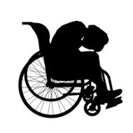 Vector silhouette of a woman N1195