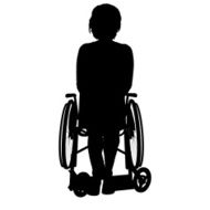 Vector silhouette of a woman N1196