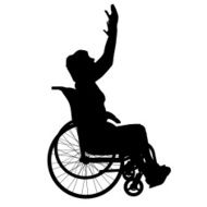 Vector silhouette of a woman N1203