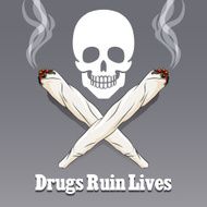 Vector anti drug poster N2