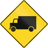 Lorry Warning Sign In Canada N2