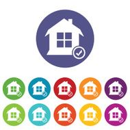 Selected house icon set