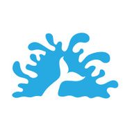 fish in water vector logo