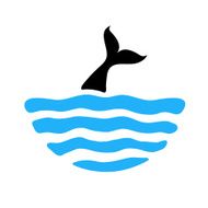 fish in water vector logo N2