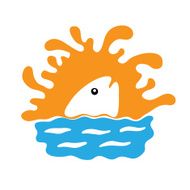 fish in water vector logo N3