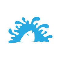 fish in water vector logo N4