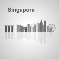 Singapore skyline for your design N2