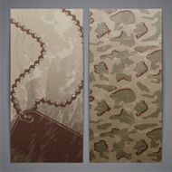 Flayers with military decor N2