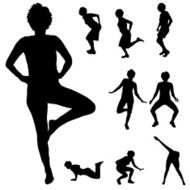 Silhouette of Woman N25