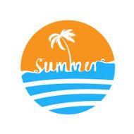 Hand-written word SUMMER lettering N3