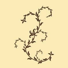 Floral elements for design card or invitation