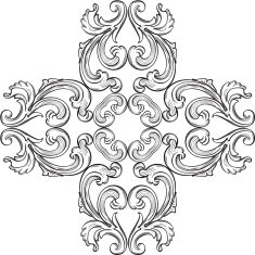 The baroque rosette element N2