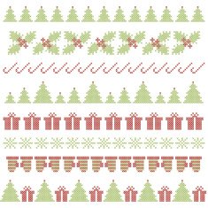 Christmas embroidering elements N2