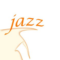 Jazz Logo Design Saxophone Shape N2