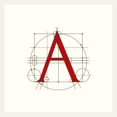 Monogram Construction Latin capital letter A Logo emblem