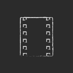 Negative icon drawn in chalk N3